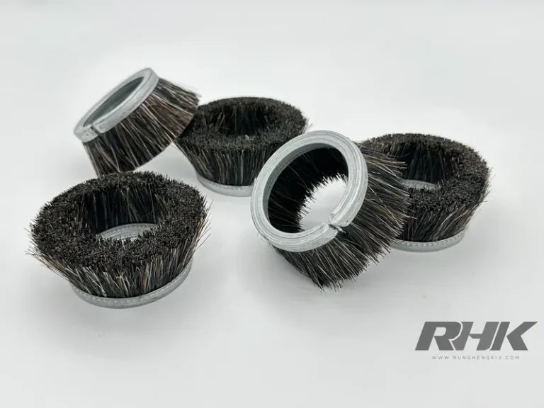 แปรงแถบทรงถ้วย ขนสีดำ ฐานโลหะวงแหวน 5 ชิ้น Cup Shaped Strip Brush RHK