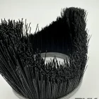 แปรงแถบทรงรูปถ้วยขนไนลอนสีดำ Cup-shaped strip brush