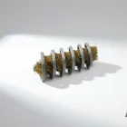 แปรงคอยล์ขนทองเหลืองหันเข้าใน Inward bass Spiral Brush